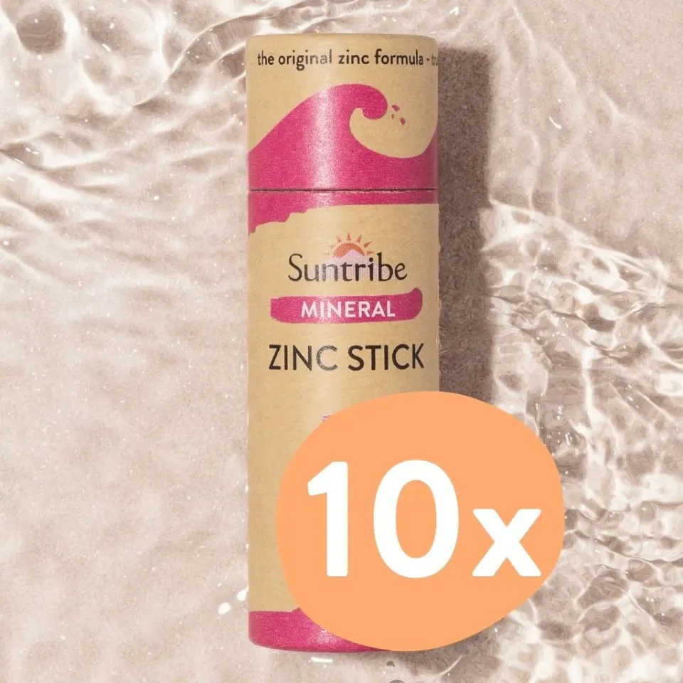 Suntribe Zinkstick SPF50 Zoetroze 30 g 10-Pack