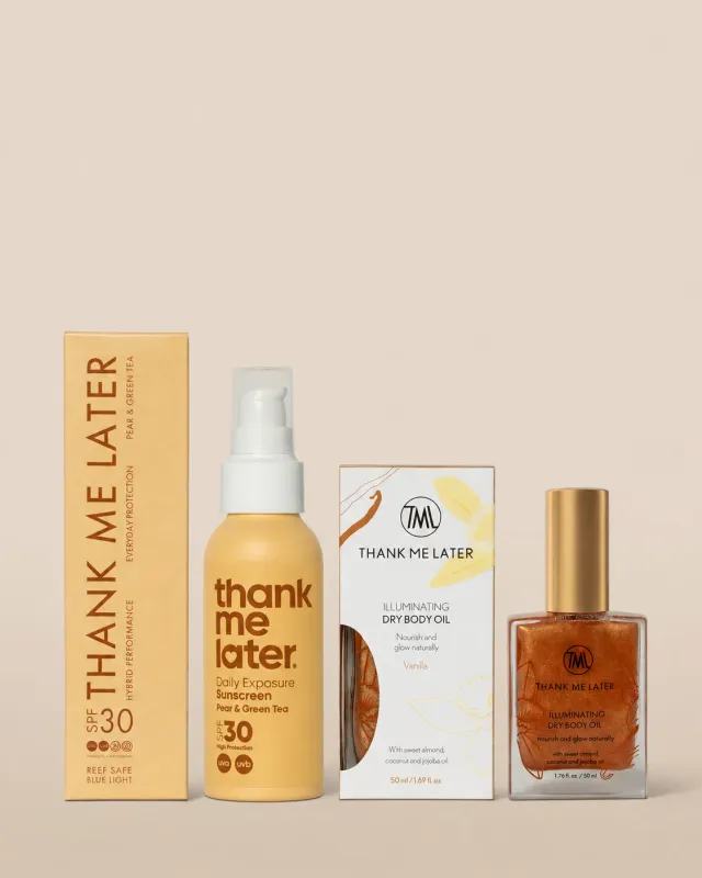 Thank Me Later Ultimate Duo zonneset SPF olie 100+50ml