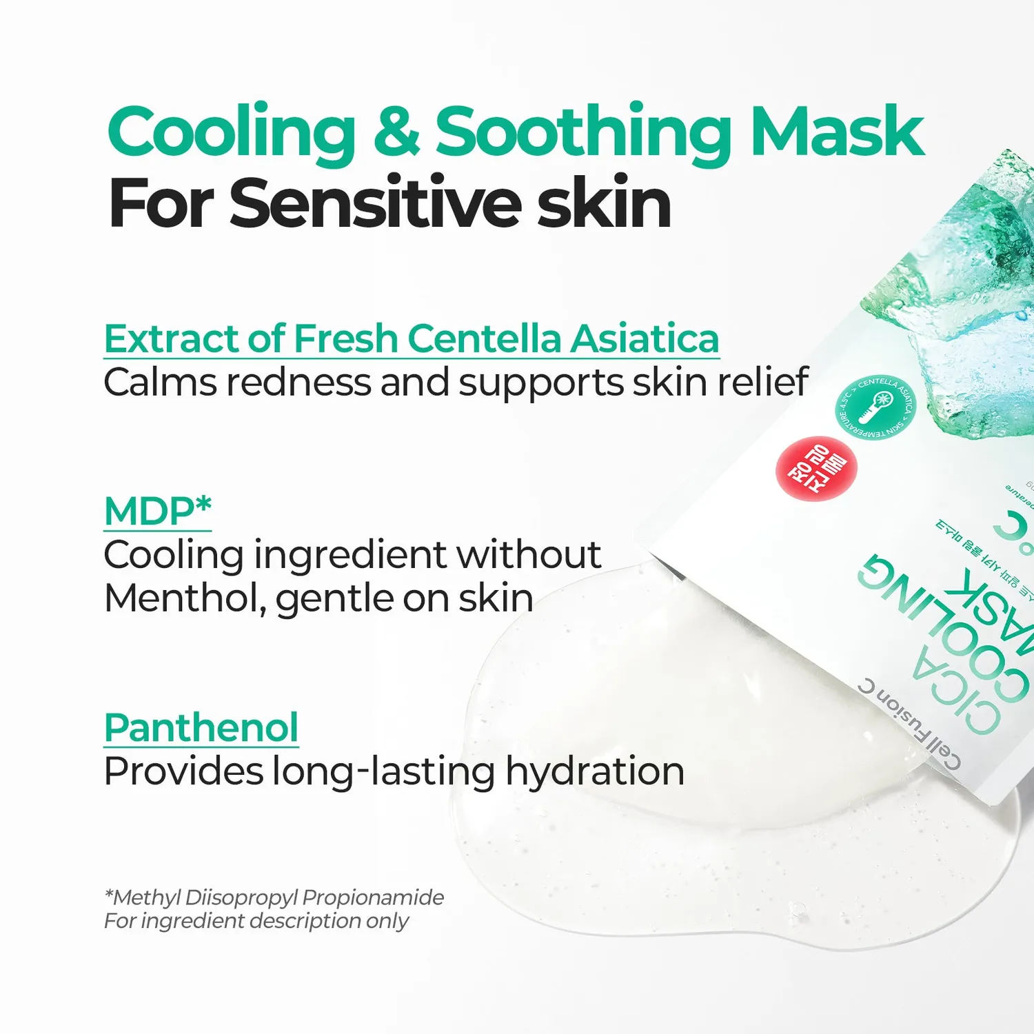Cell Fusion Cica Cooling Mask sheet masker 5 stuks verkoelend