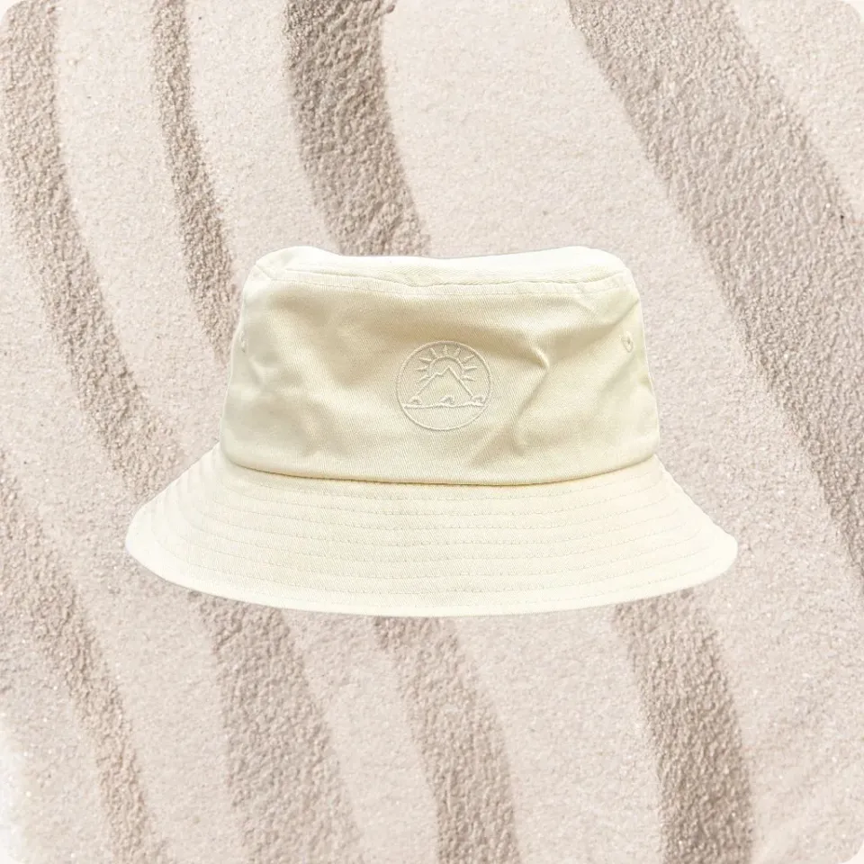Suntribe Bucket Hat zonnehoed katoen unisex zwart