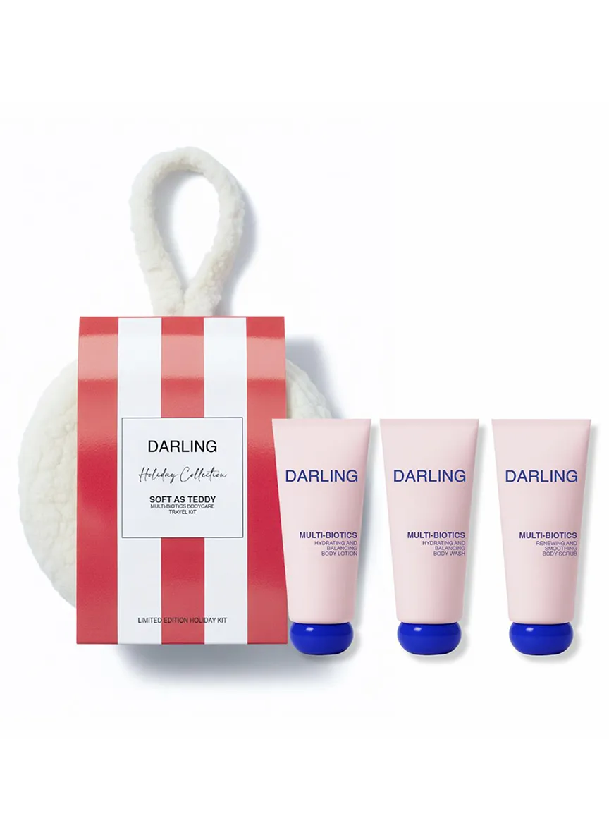 Darling Soft As Teddy bodyset travelset pluche etui