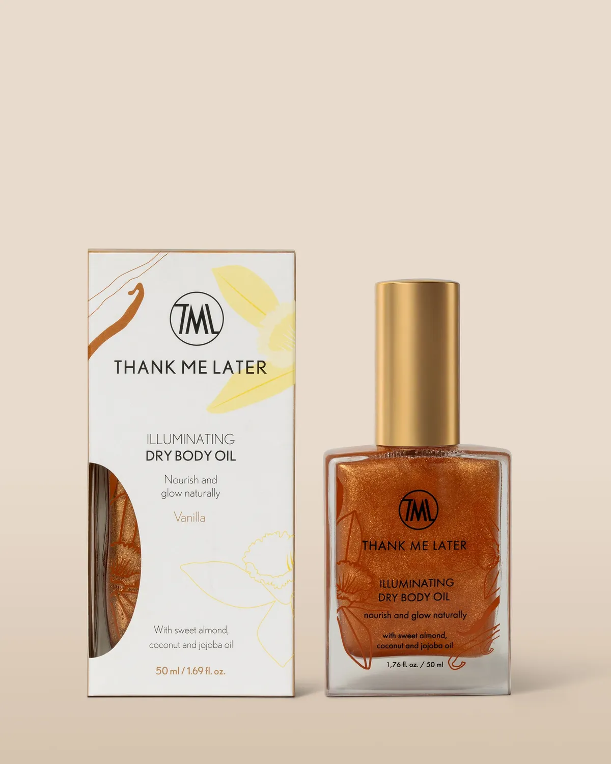 Thank Me Later The Body Oil bodyolie 50ml met glans