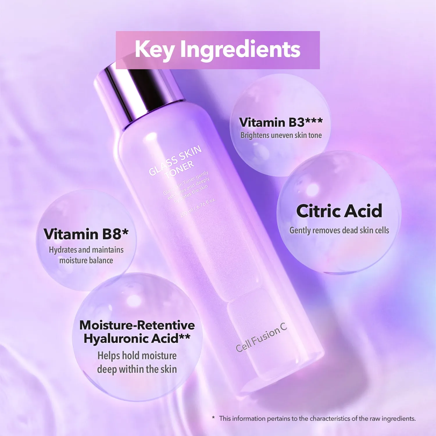Cell Fusion Glass Skin Toner gezichtstoner 200ml glow