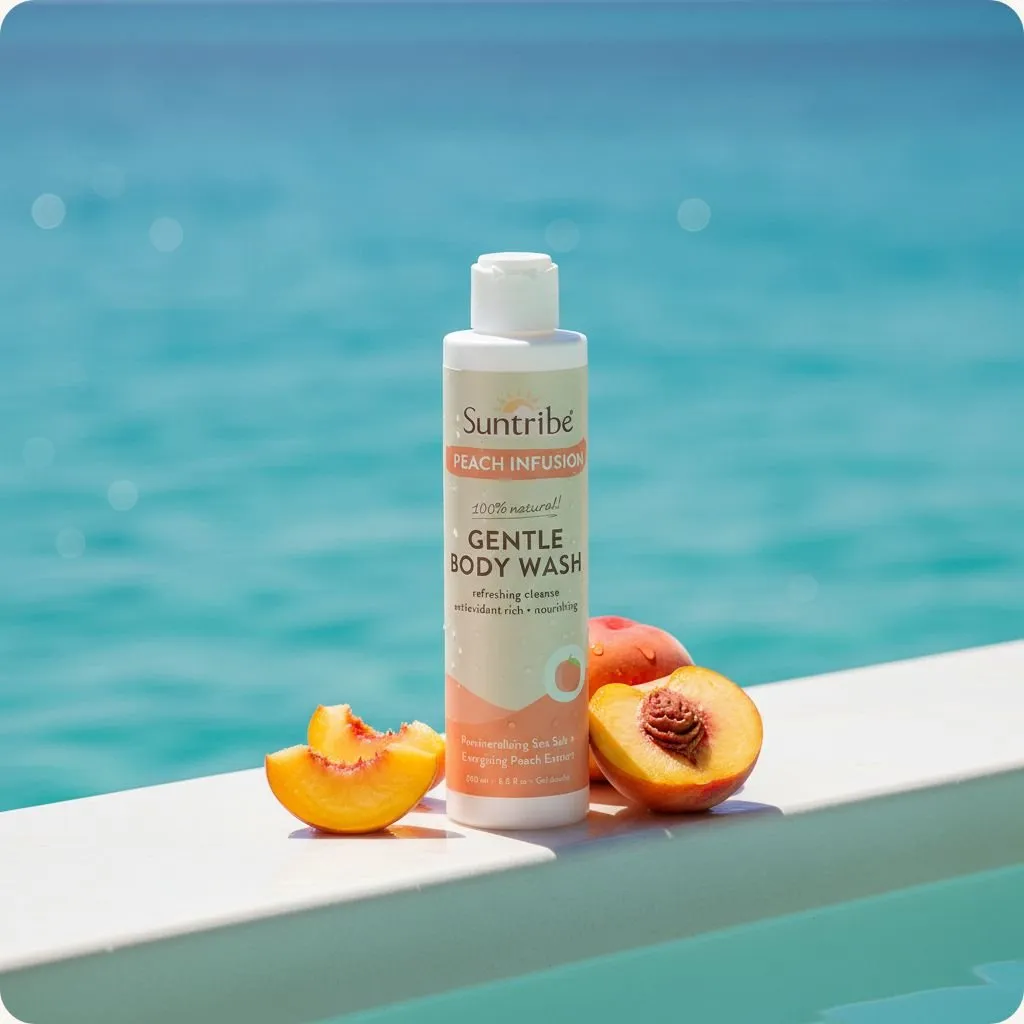 Suntribe Peach Infusion douchegel perzik natuurlijke formule