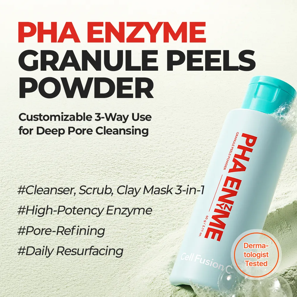 Cell Fusion PHA Enzyme Granule Peels Powder reinigingspoeder 60g vette huid