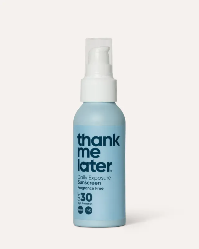 Thank Me Later Daily Exposure zonnebrand SPF parfumvrij 100ml
