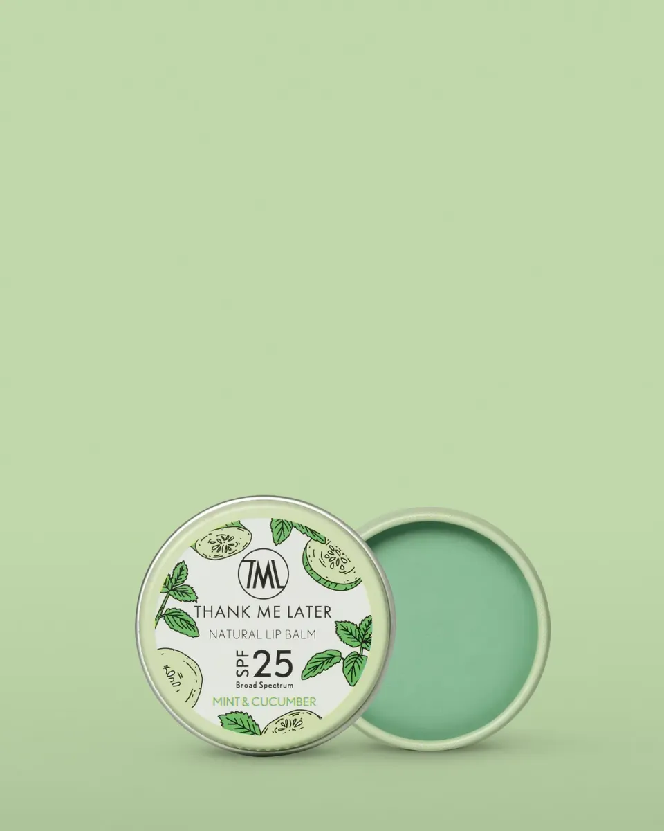 Thank Me Later Mint Cucumber lippenbalsem SPF25 vegan