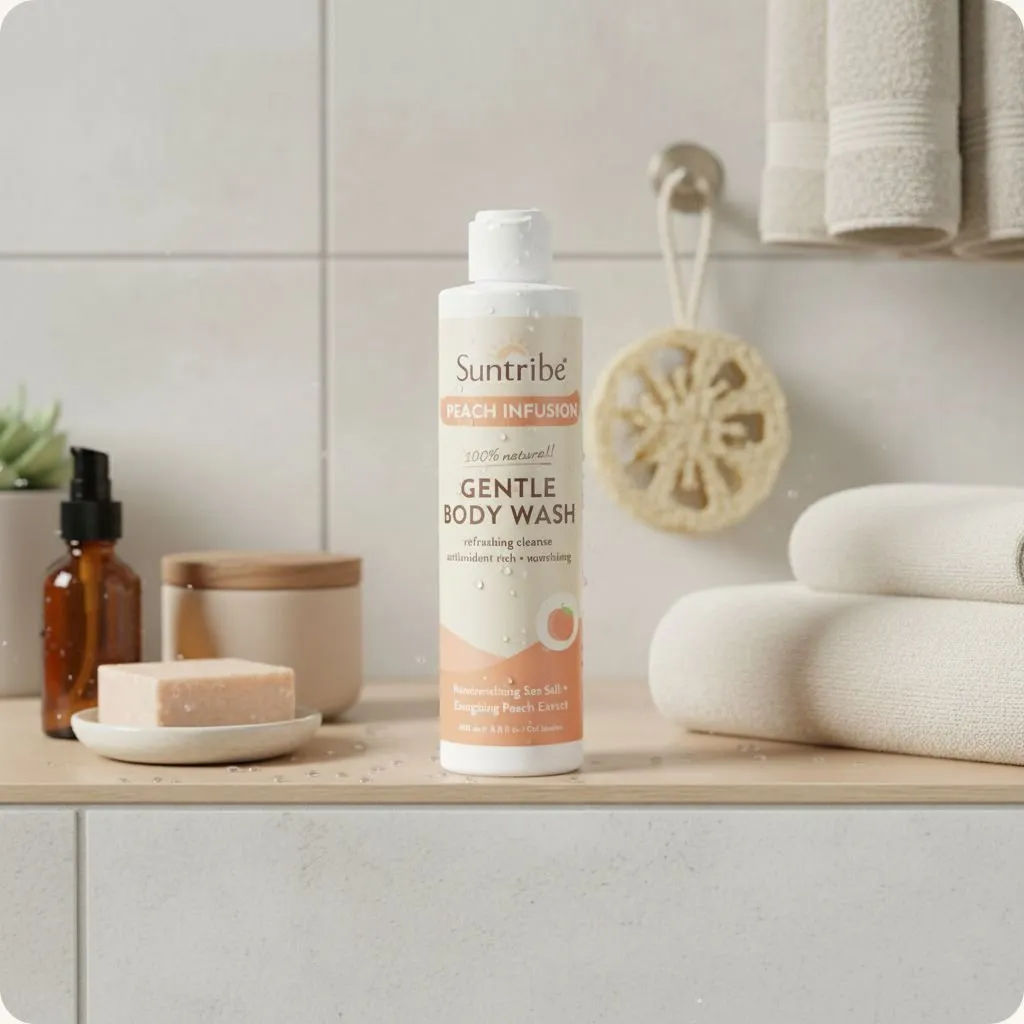 Suntribe Peach Infusion douchegel perzik natuurlijke formule