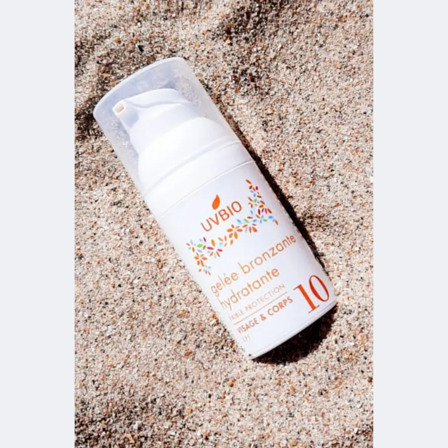 UVBIO SPF10 bruiningsgele 30ml hydraterend
