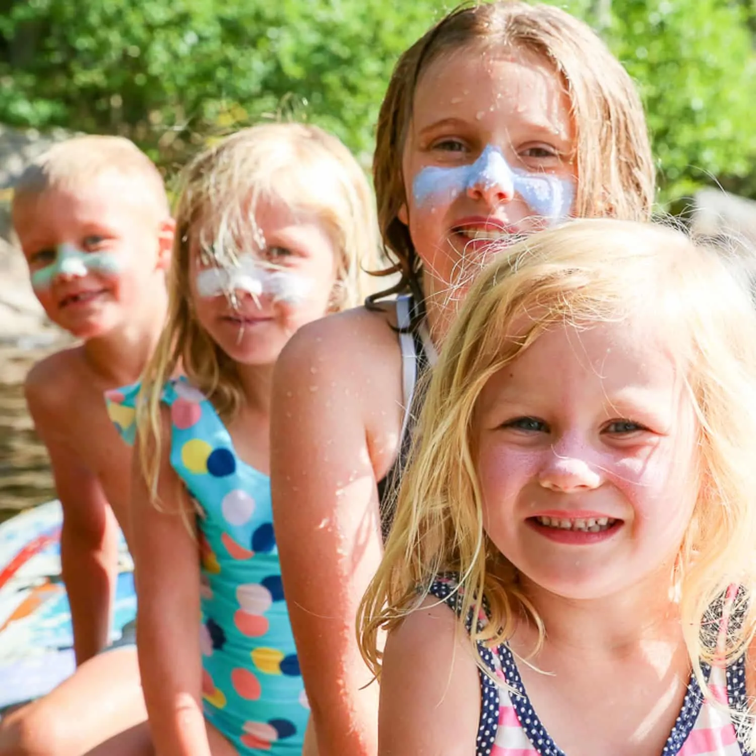 Suntribe Face & Sport zink zonnebrand SPF50 mini blik
