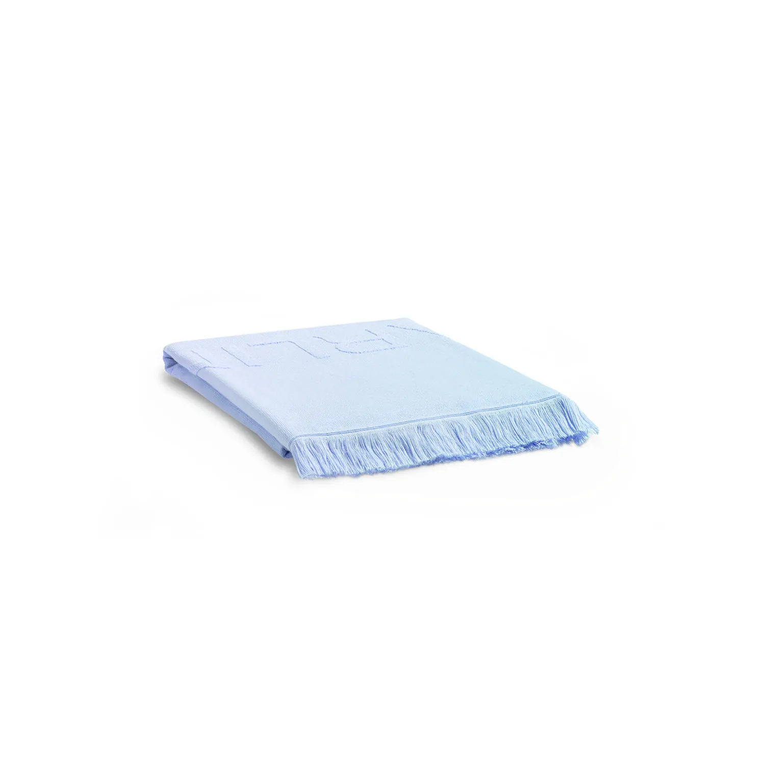 Darling Blue D strandhanddoek blauw katoen