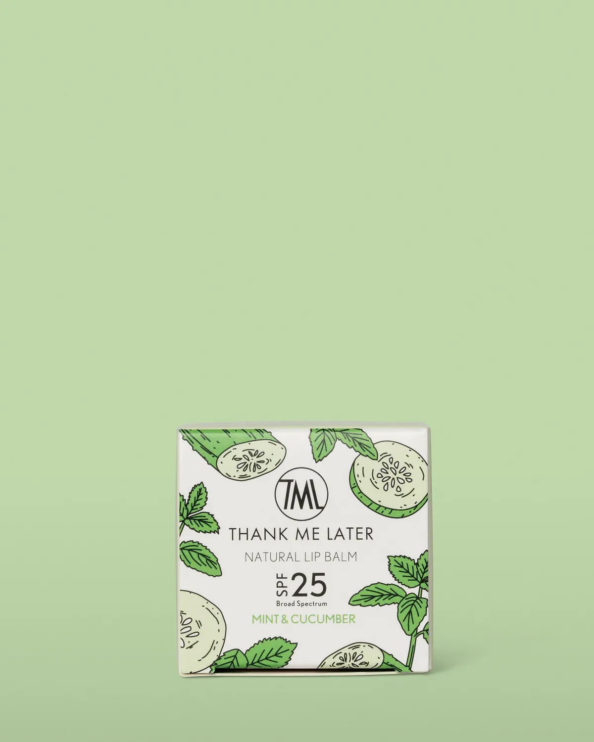 Thank Me Later Mint Cucumber lippenbalsem SPF25 vegan