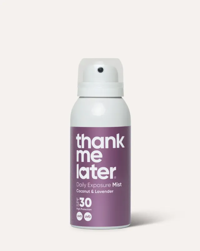 Thank Me Later Daily Exposure Mist zonnespray SPF30 kokos 100ml