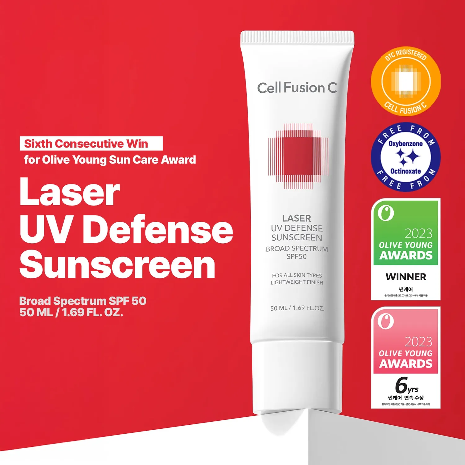 Cell Fusion C Laser UV Defense zonnebrand 50ml licht