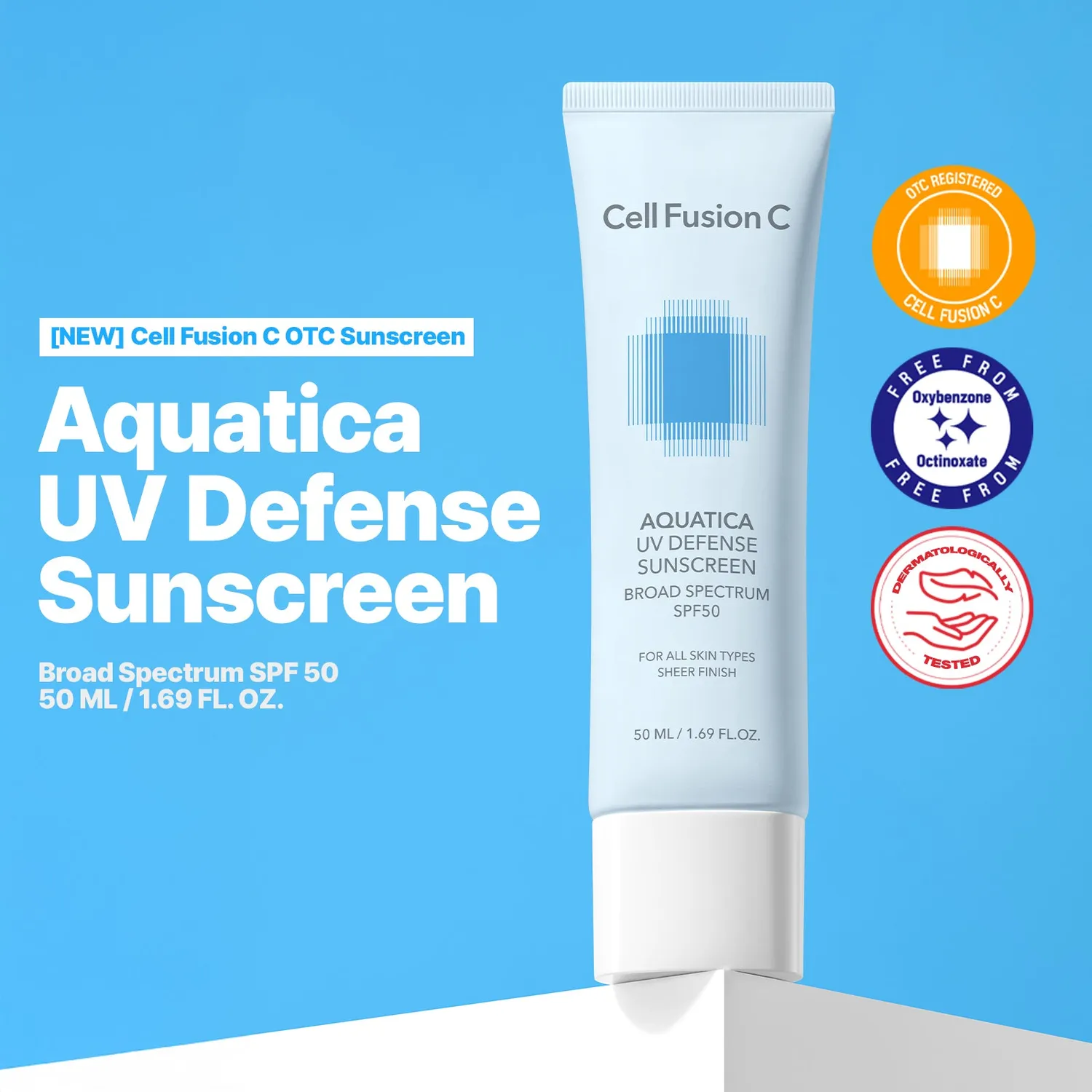 Cell Fusion C Aquatica UV Defense zonnebrand 50ml hydraterend