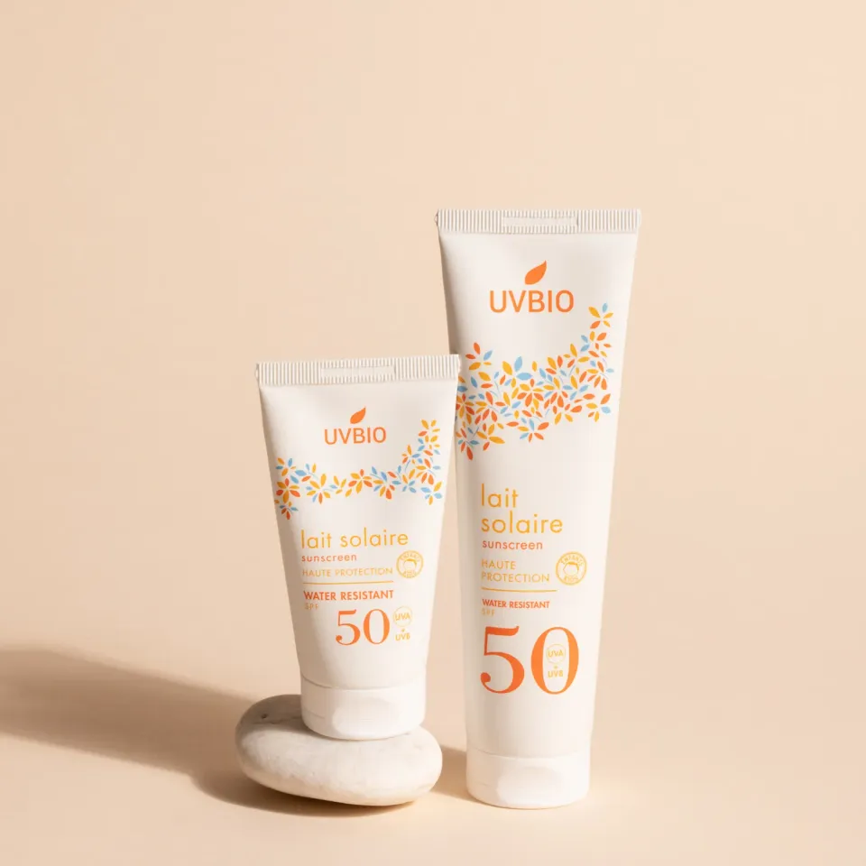 UVBIO SPF50 zonnebrandmelk set 100+50ml bio