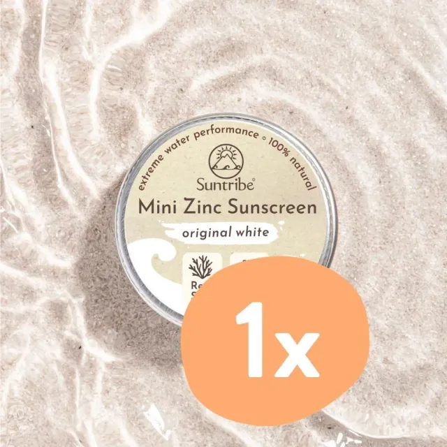 Suntribe Mini Zink Zonnebrand SPF50 wit 15g witte stick
