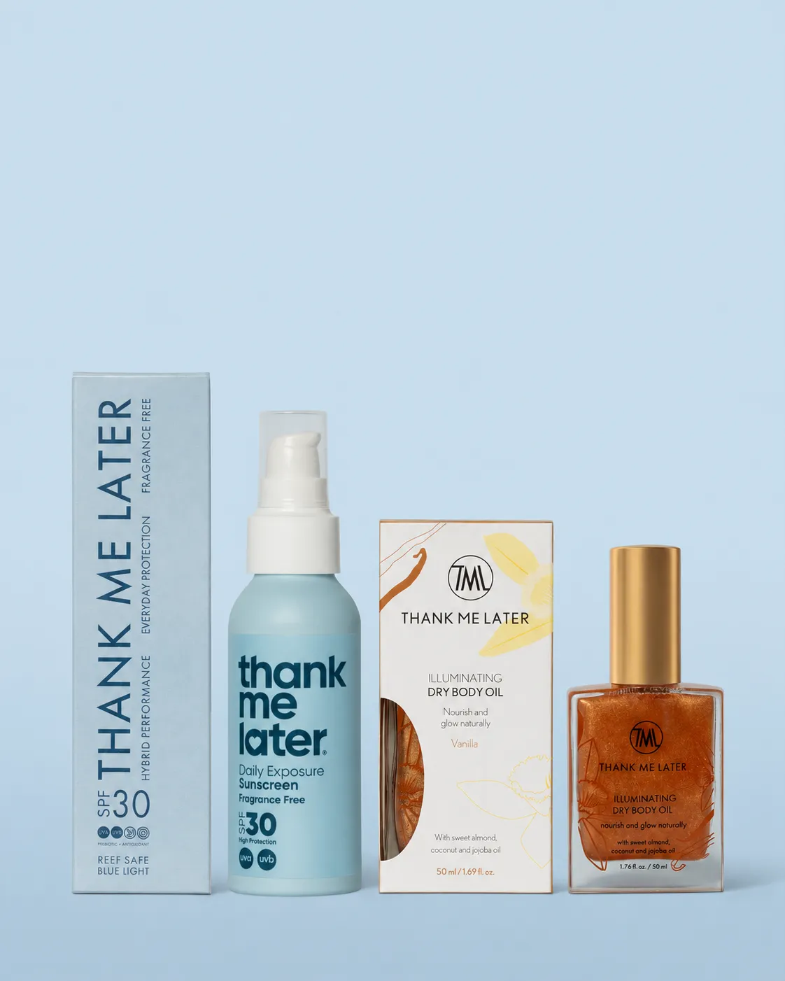 Thank Me Later Ultimate Duo zonneset SPF olie 100+50ml