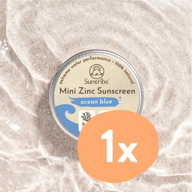 Suntribe Mini Zink Zonnebrand SPF50 oceaanblauw 15g stick