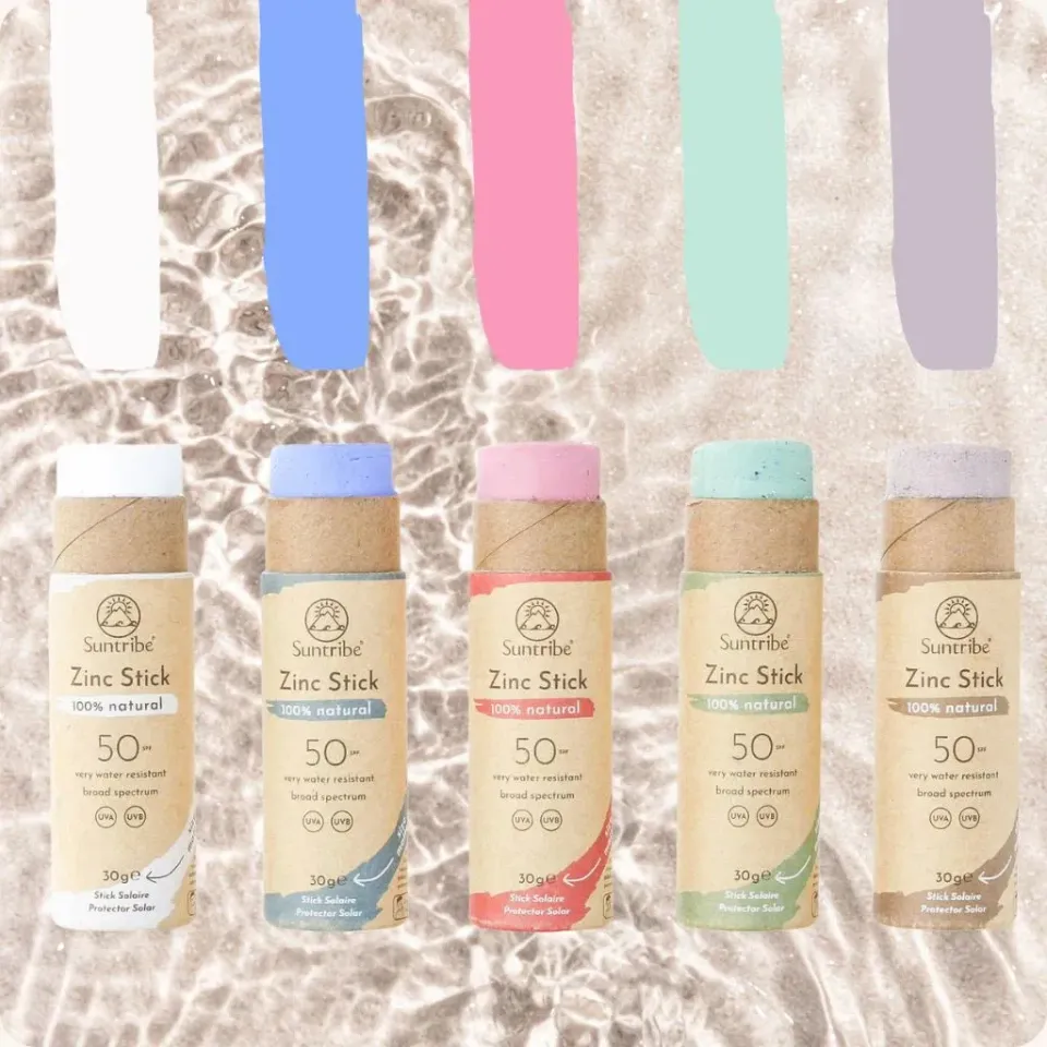 Suntribe zonnestick SPF50 mineraal voor gezicht blikvrij