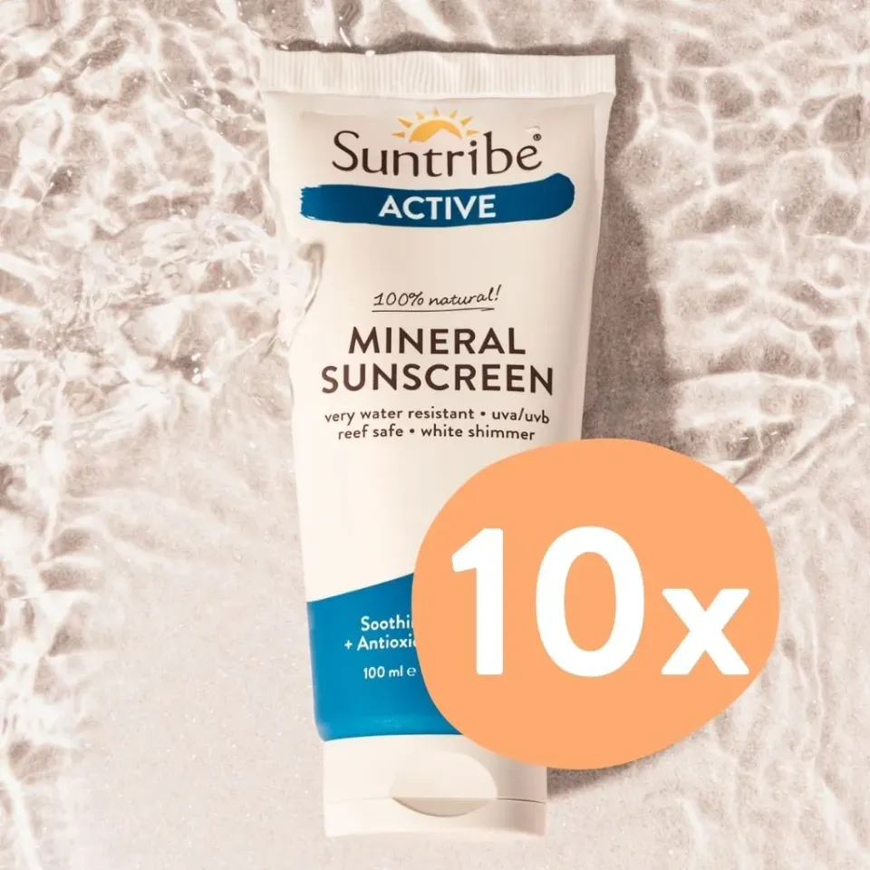 Suntribe Active Zonnebrand SPF50 100ml 10-pack