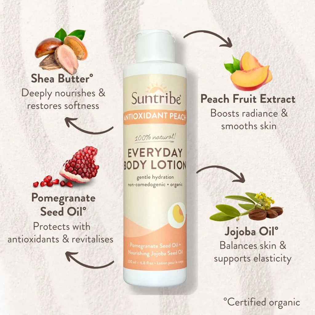 Suntribe Everyday bodylotion perzik antioxidant