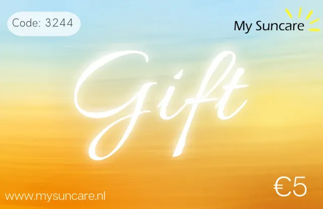 MySuncare Cadeaubon 5 euro digitaal