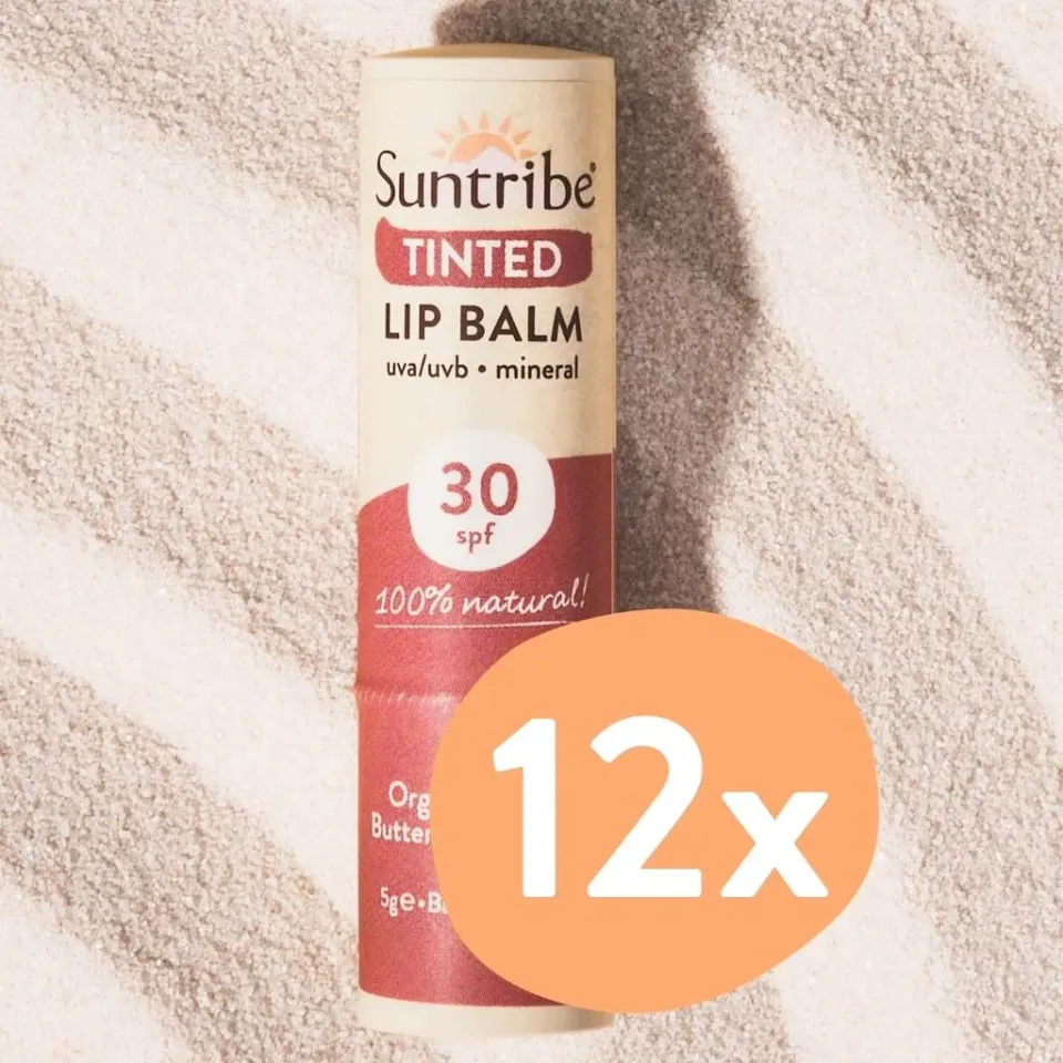 Suntribe Tinted Lip Balm SPF 30 lippenbalsem 5 g 12 stuks