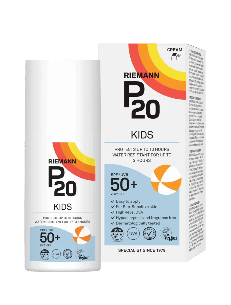 P20 Kids SPF50+ kinderzonnebrand 200 ml parfumvrij