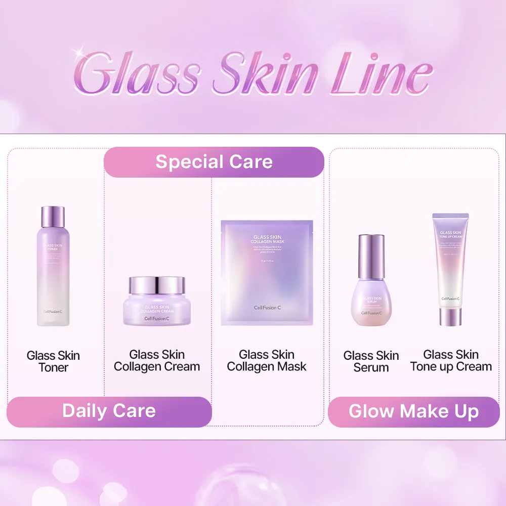Cell Fusion C Glass Skin Collagen crème 55ml glow