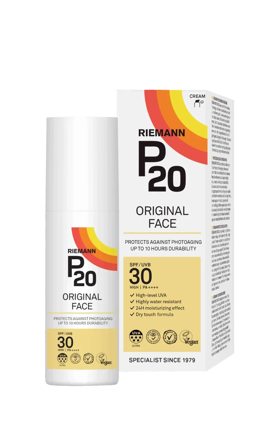P20 Original Face zonnebrandcrème SPF30 50g parfumvrij
