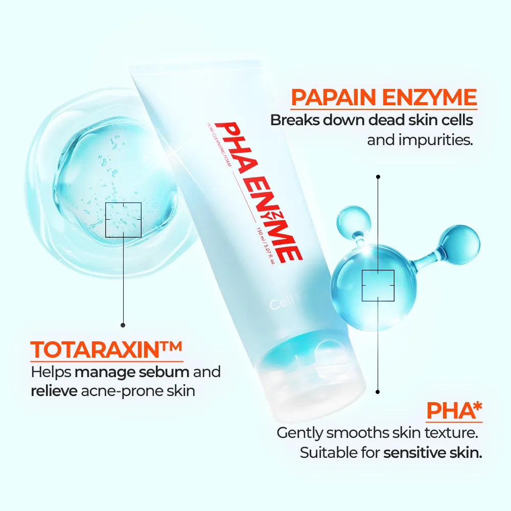 Cell Fusion PHA Enzyme Pore Cleansing Foam reinigingsschuim 150ml poriën