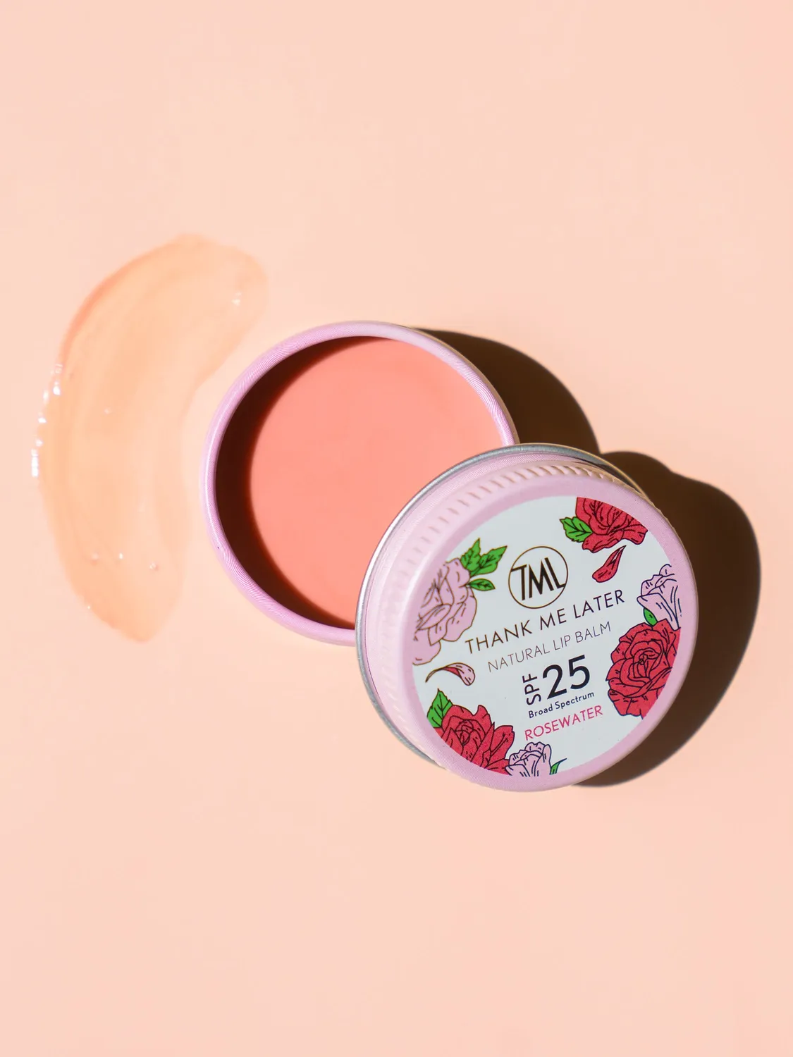 Thank Me Later Rosewater Lippenbalsem SPF25 rozenwater vegan