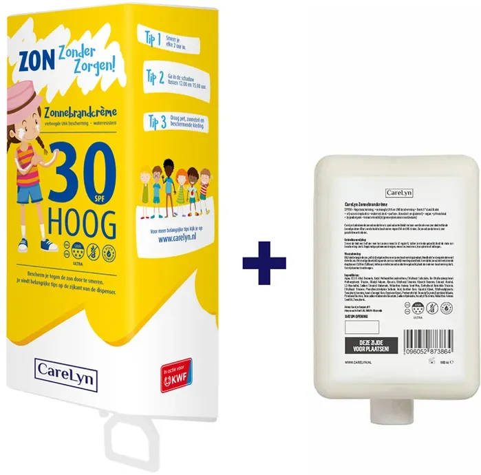 CareLyn Dispenser Kinderopvang SPF30 crème 1 liter
