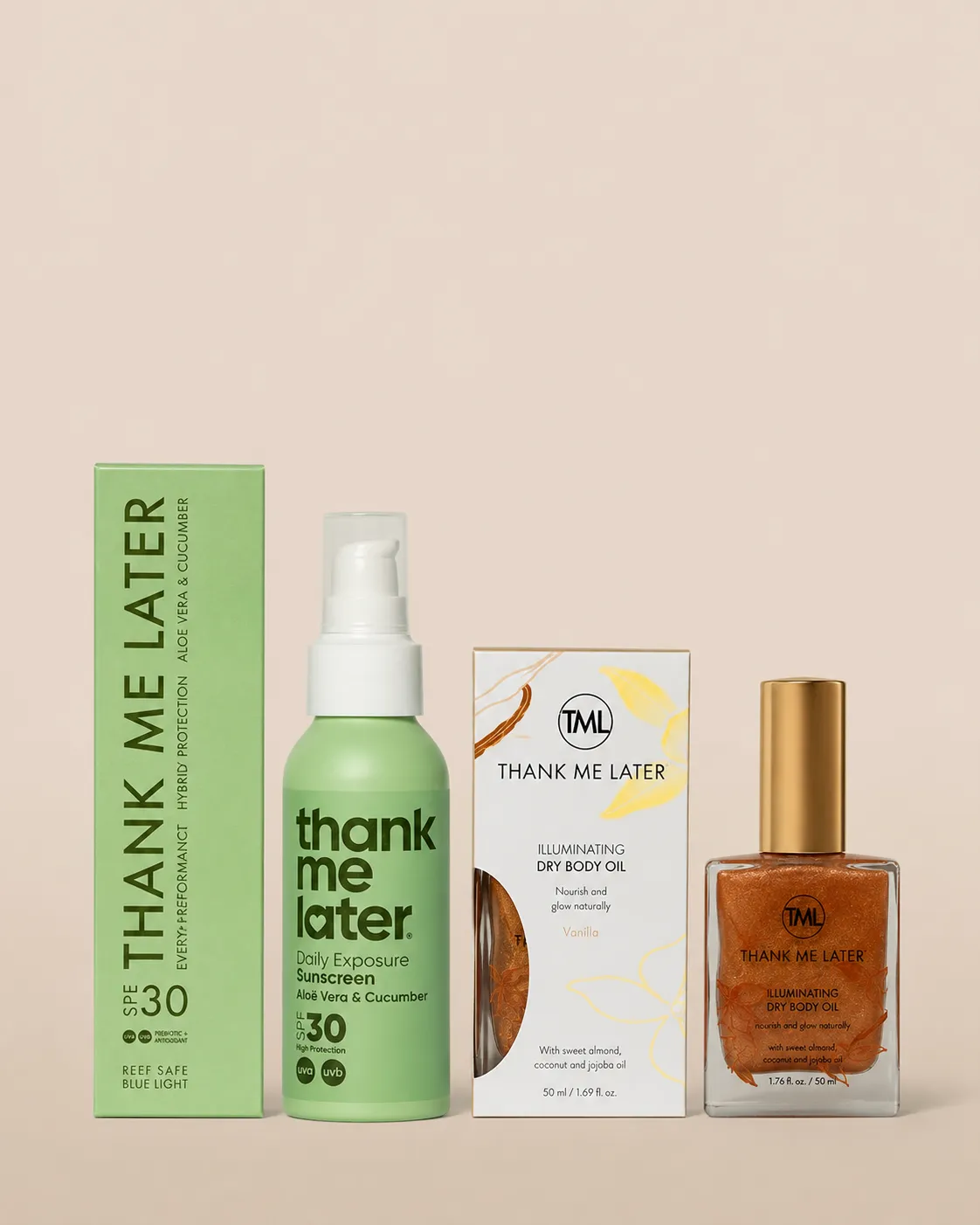 Thank Me Later Ultimate Duo zonneset SPF olie 100+50ml