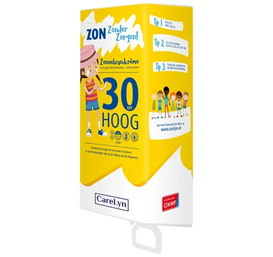 CareLyn Dispenser kinderopvang zonnebrand hygiënisch doseren