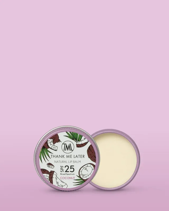 Thank Me Later Coconut Lippenbalsem SPF25 kokos vegan