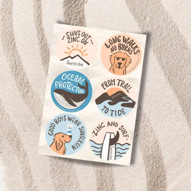 Suntribe Stickers Set Waterbestendig Mix