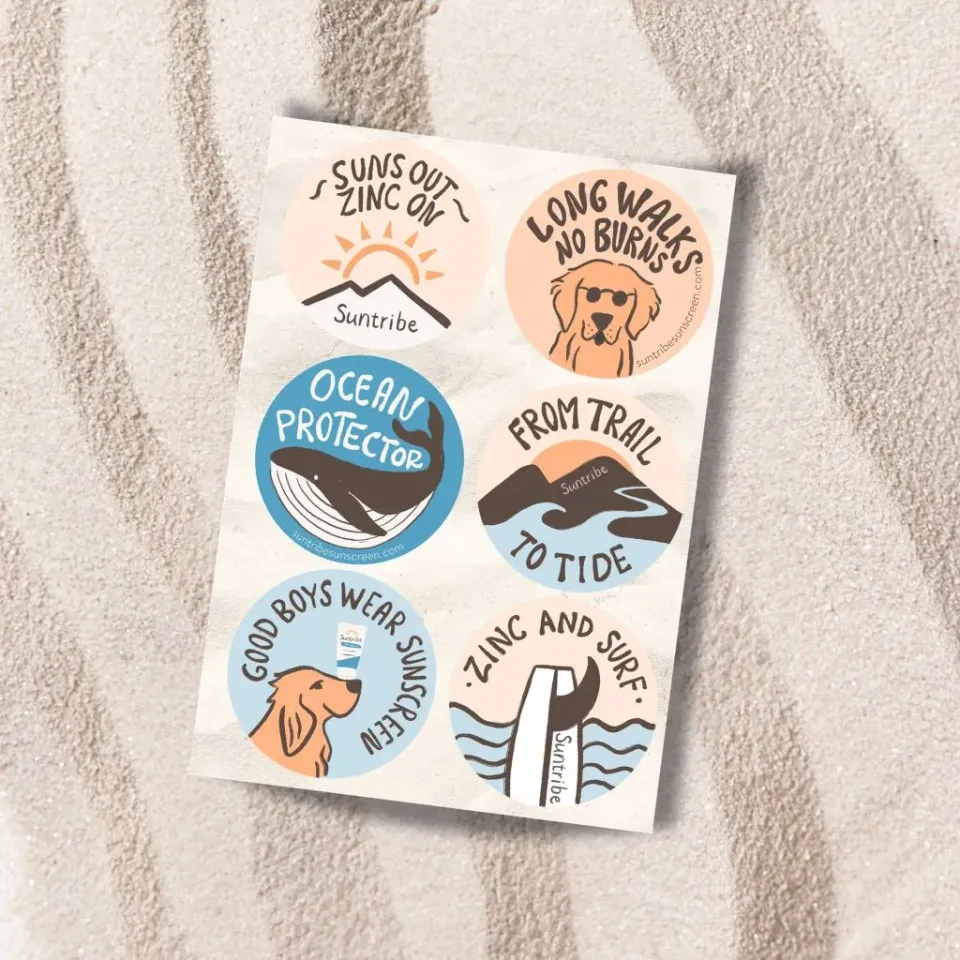 Suntribe Stickers Set Waterbestendig Mix