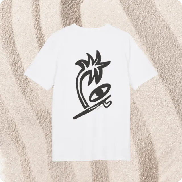 Suntribe Original T-shirt wit biologisch katoen unisex