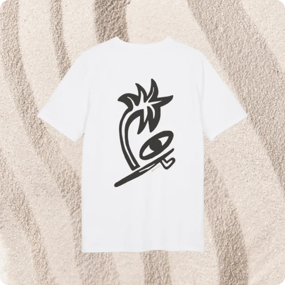 Suntribe Original T-shirt wit biologisch katoen unisex