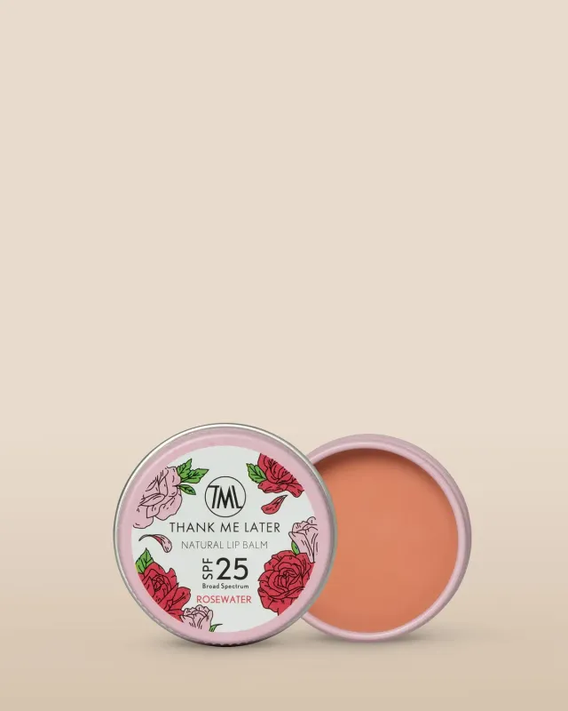 Thank Me Later Rosewater Lippenbalsem SPF25 rozenwater vegan