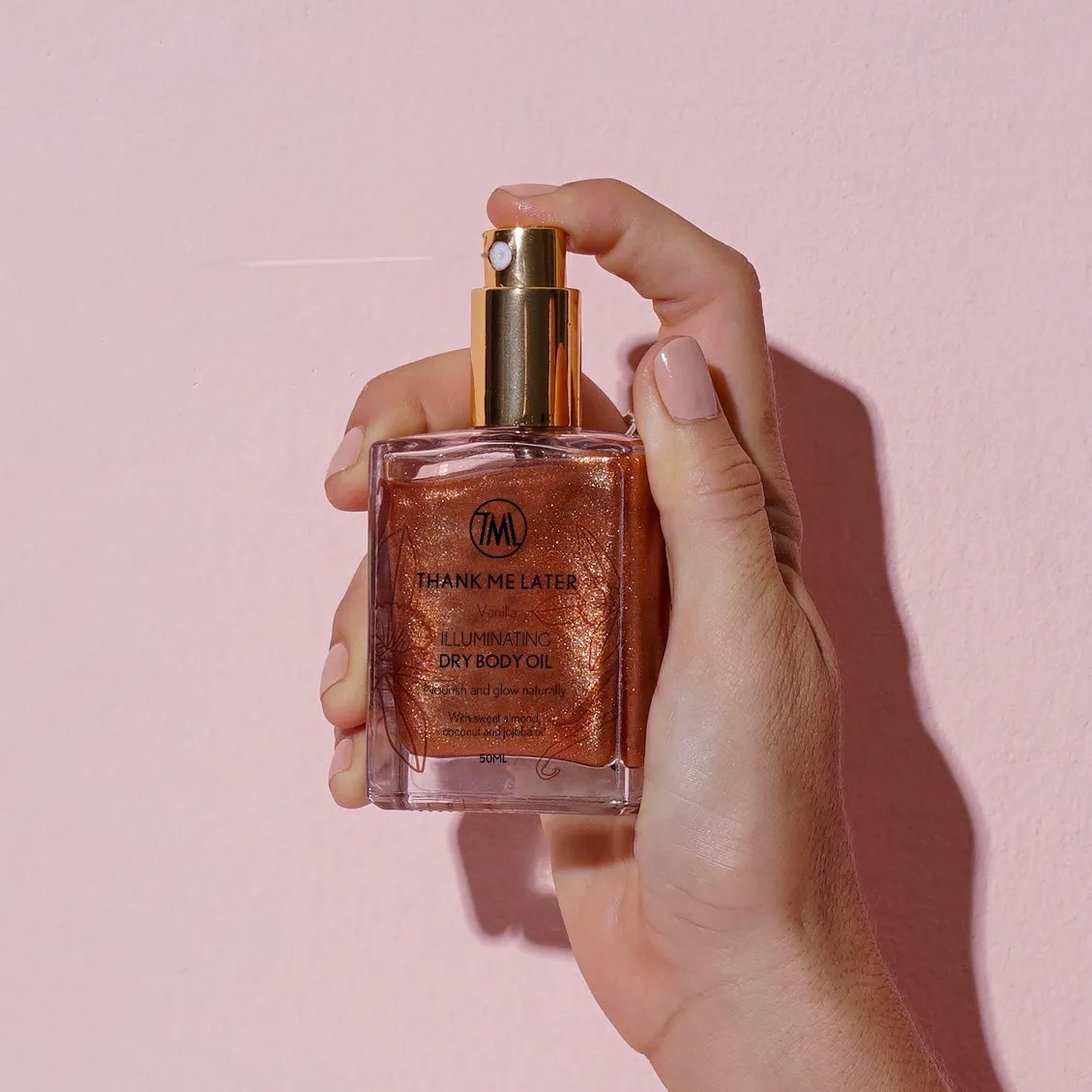 Thank Me Later The Body Oil bodyolie 50ml met glans