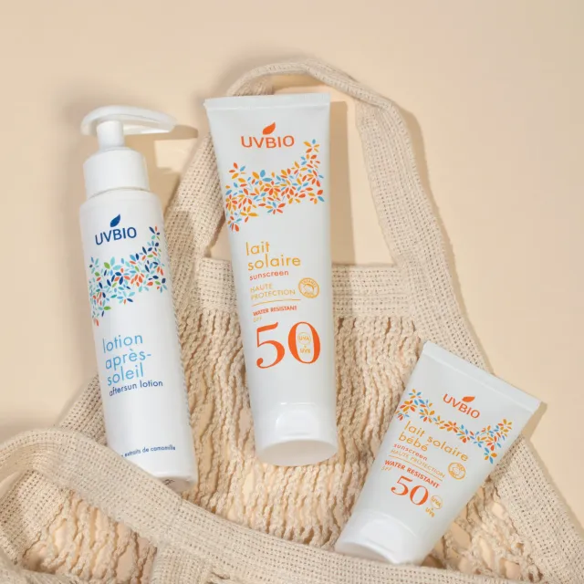 UVBIO Kit Kids zonnemelk SPF50 50ml SPF30 100ml aftersun