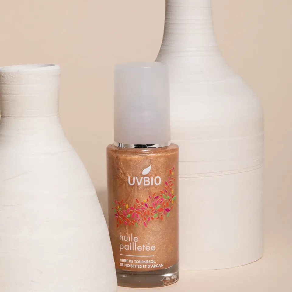 UVBIO shimmer olie 50ml glinsterende bodyolie