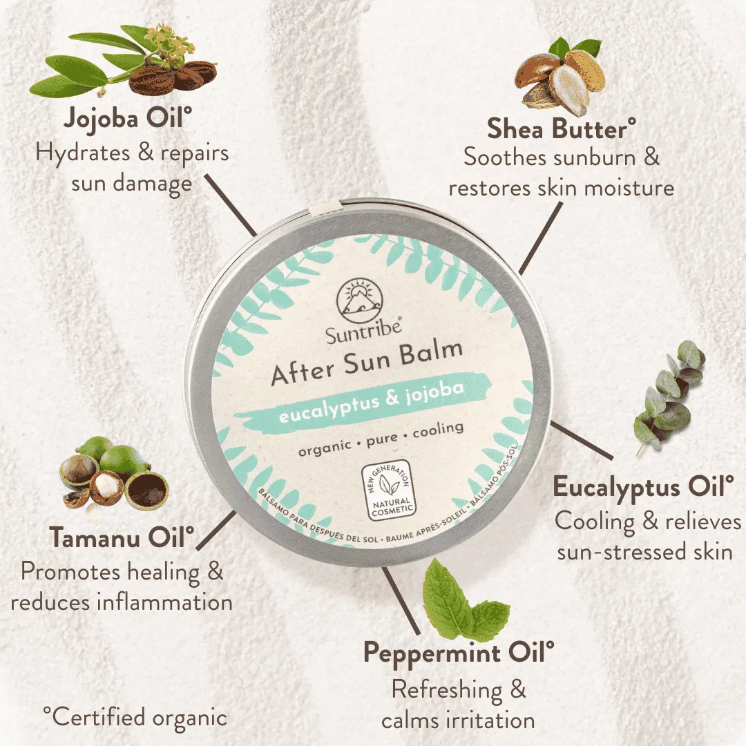 Suntribe Organic after sun balsem eucalyptus jojoba