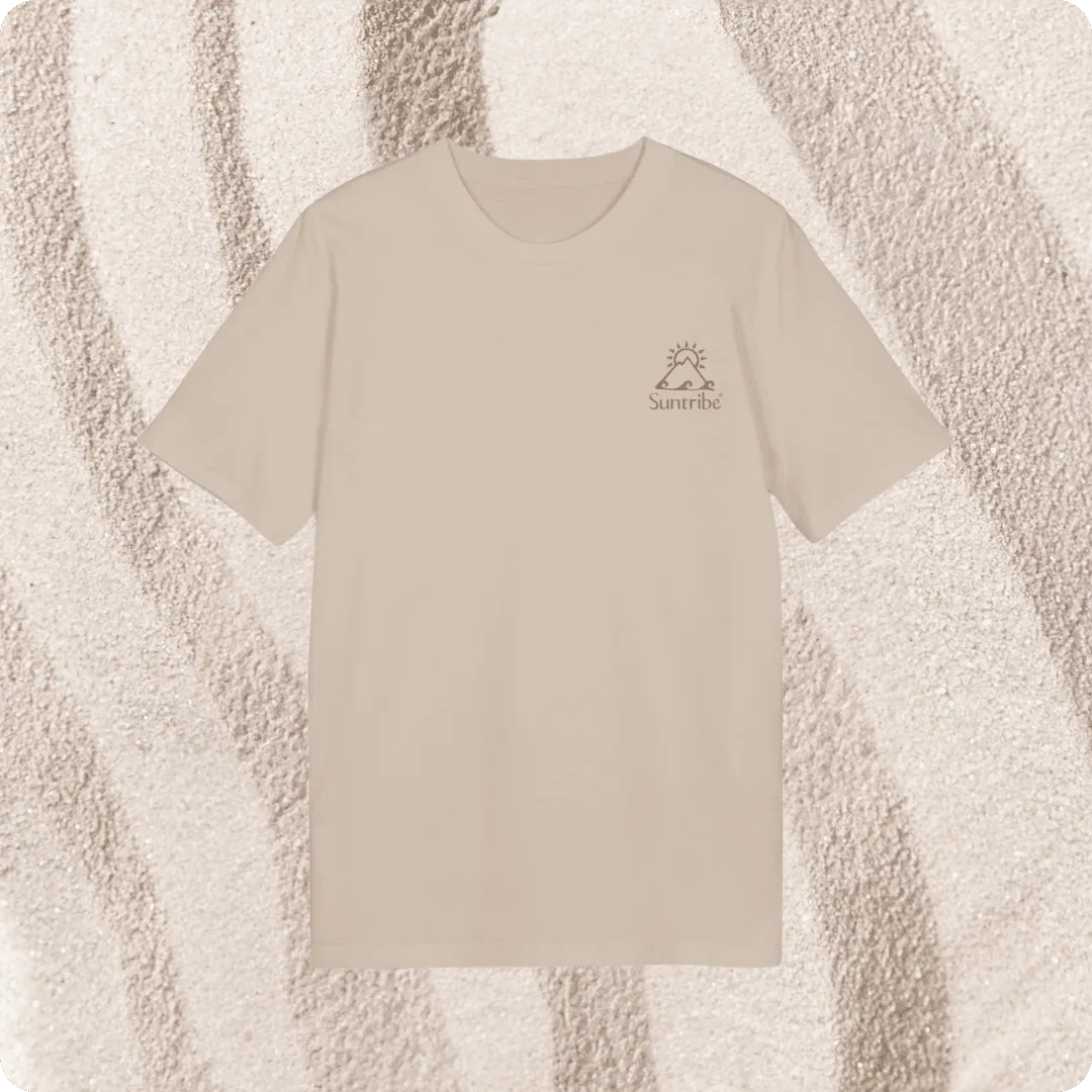 Suntribe T-shirt Psychedelisch Katoen Natural Pink-Blue M