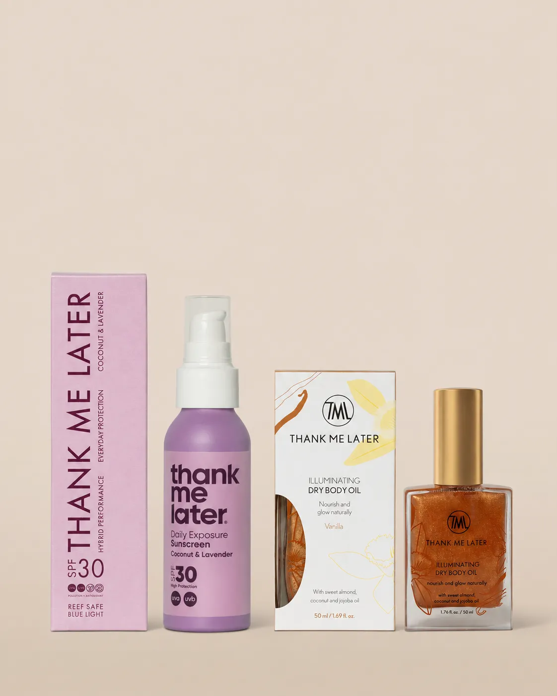 Thank Me Later Ultimate Duo zonneset SPF olie 100+50ml