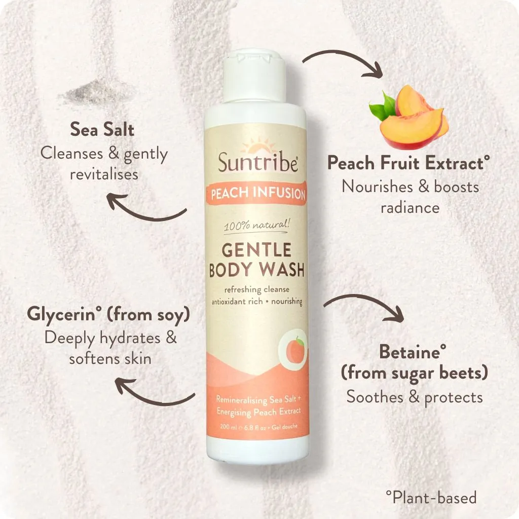 Suntribe Peach Infusion douchegel perzik natuurlijke formule