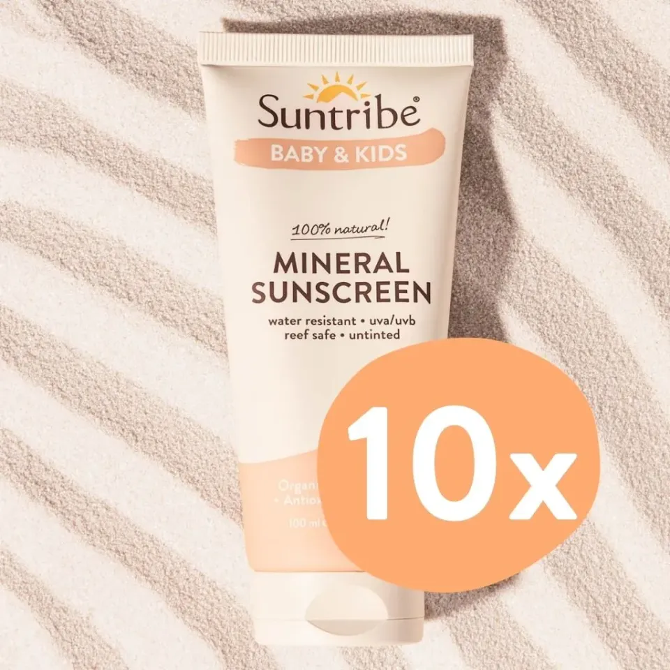 Suntribe Baby & Kids Minerale Zonnebrand SPF30 10x100ml